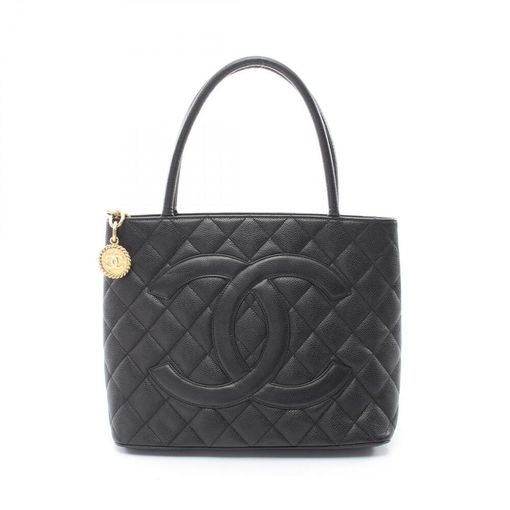 Chanel Reissue Tote Bag Caviar Leather Grained Calfskin Black